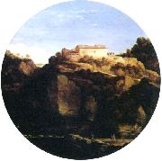Adam Elsheimer Haus auf dem Berge, Tondo oil painting